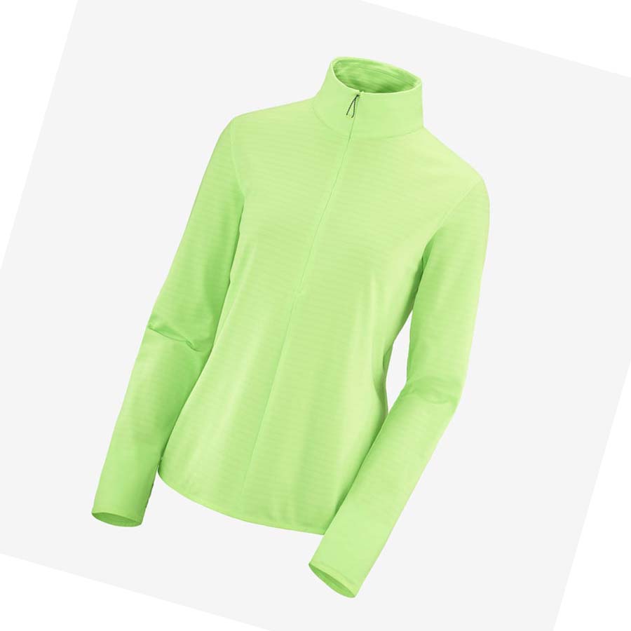 Salomon ESSENTIAL LIGHTWARM Kapucnis Pulóver Női Menta | HU 3104HAP